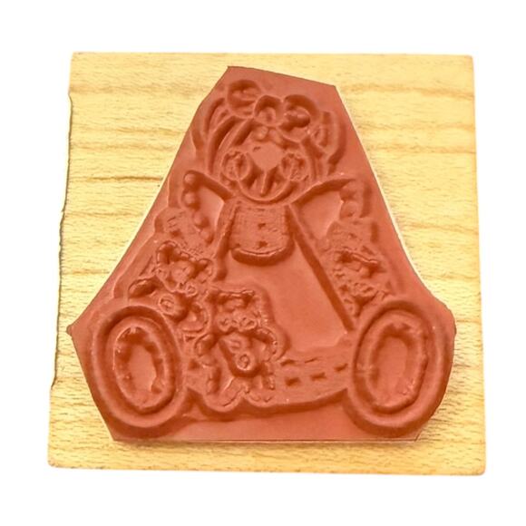 Donna Melone/Kenna Reynolds Ginger Bear #806 Rubber Stamp - Picture 2 of 3